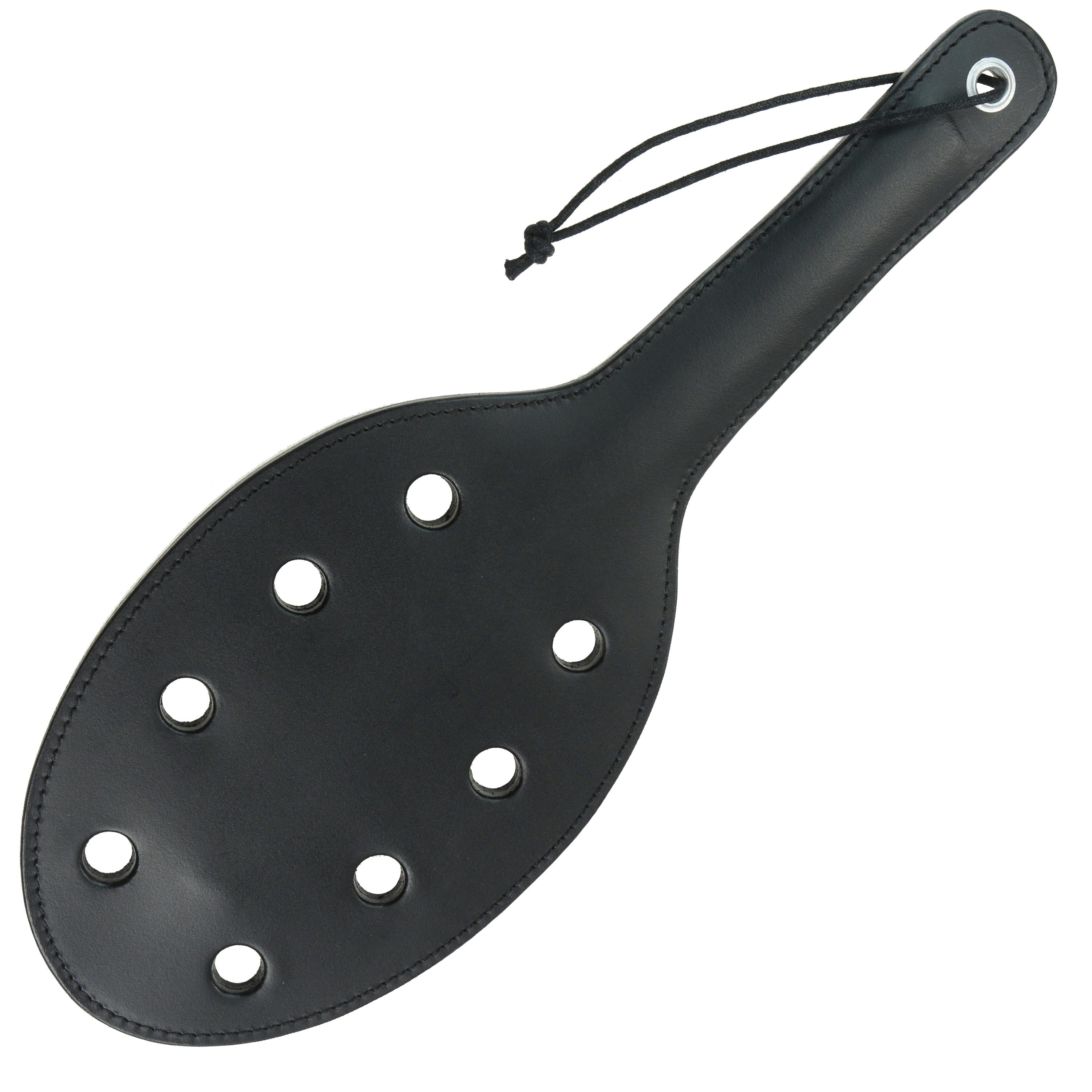 22 Leather Paddle with Holes – 6Whips