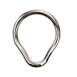 Stainless Cock Ring w Perinium Band (2 size options)