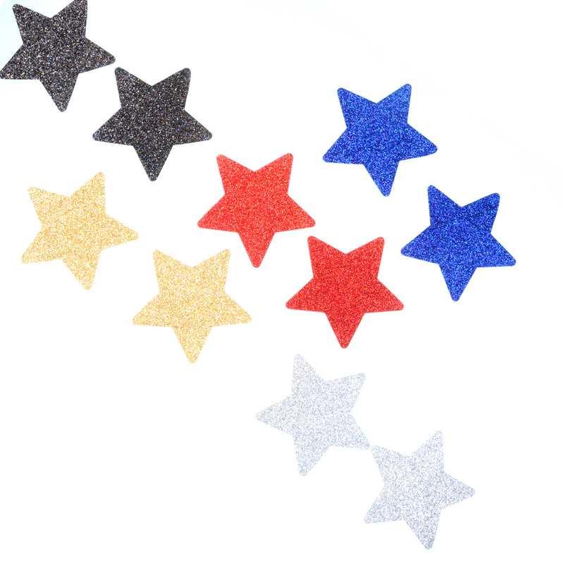 Hot glitter star nipple stickers